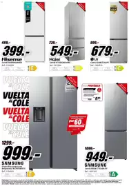 Folleto MediaMarkt Página 15: Hisense combi rb390n4awe1 €399,00, Haier combi htr3620dnmg €549,00
