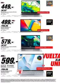 Folleto MediaMarkt Página 21: Acer portátil Aspire Lite 15 AL15-47P-R214 €449,00