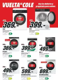 Folleto MediaMarkt Página 30: Beko lavadora energy spin bm3wfu41041w €399,00