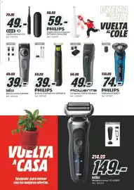 Folleto MediaMarkt Página 32: Oral-B cepillo eléctrico iO 2 €49,00, Philips barbero oneblade pro qp6506/15 €39,99