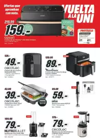 Folleto MediaMarkt Página 8: Nutribullet batidora de vaso turbo 1000 €79,00, Cecotec sandwichera rock'ngrill €39,00