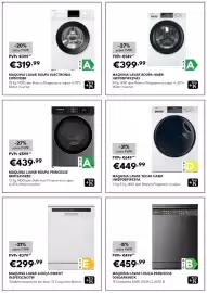 Folheto Radio Popular Página 12: Maquina lavar roupa haier €399,99, Maquina lavar roupa electronia €319,99