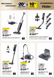 Folheto Radio Popular Página 17: Aspirador vertical haier hcvm510px 011 €309,99, Aspirador vertical haier hfwz310 011 €329,99