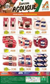 Folheto Atacadão Página 1: Friboi - cordão de filé mignon €36,90, Friboi - carne bovina lagarto €37,90