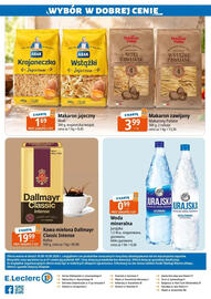 E.Leclerc gazetka Strona 2: Woda mineralna Jurajska €0,99, Makaron jajeczny Abak €1,69