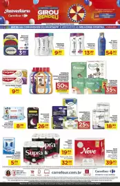 Folheto Carrefour semana 38 Página 7: Supra - papel higiênico €19,90, Intimus - absorvente noturno €26,99