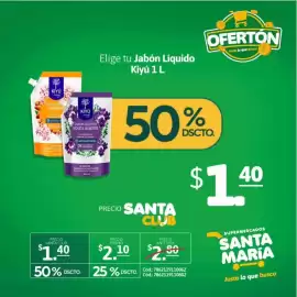 Catálogo Santa Maria Página 1: Jabón Líquido Kiyú €1,40