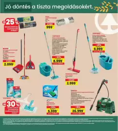Interspar akciós újság hét 38 Oldal 20: Clean Twist mopszett €9.999,00, Power C felmosószett €8.999,00