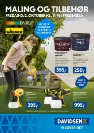 Davidsen tilbudsavis Side 1: Wagner universielt sprøjtemalesystem W590 Flexio €995,00, Wagner farvesprøjte W125 €395,00