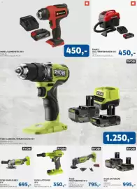 Davidsen tilbudsavis Side 3: Ryobi batterisæt 18 v €995,00, Ryobi vinkelsliber 18 v €695,00