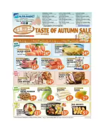 Nijiya Market weekly ad week 38 Page 1: Nagaimo €6,99, Papaya €4,99