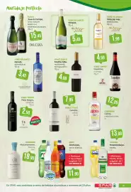 Folleto SPAR Gran Canaria Página 20: Arehucas ron €11,90, Juve & Camps brut nature reserva o essential púrpura €15,45