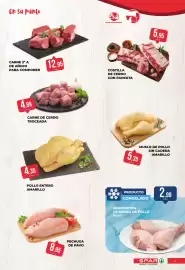 Folleto SPAR Gran Canaria Página 4: Carne 2ª a de añojo para componer €12,95, Pollo entero amarillo €4,35