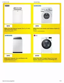 Leon's flyer Page 10: Maytag White Top Load Agitator Washer €845,00