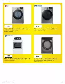 Leon's flyer Page 15: Ge Appliances White Gas Dryer with SaniFresh Cycle €795,00