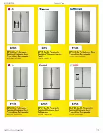 Leon's flyer Page 2: Hisense 28" 15 Cu. Ft. Fingerprint Resistant Titanium Counter-Depth Refrigerator €795,00