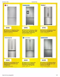 Leon's flyer Page 3: Ge appliances 33" 18.6 cu. ft. fingerprint resistant counter-depth french door refrigerator €1.695,00