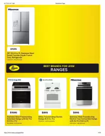 Leon's flyer Page 4: Ge Appliances White Freestanding Electric Range €895,00