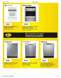 Leon's flyer Page 6: Frigidaire stainless steel built-in hybrid tub dishwasher €575,00