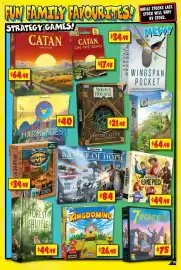 JB Hi-Fi catalogue Page 15: Kingdomino €26,98, Arkham Horror Lovecraft Letter €21,98