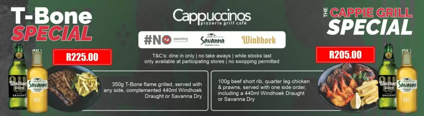 Cappuccinos (valid until 30-09)