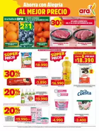 Catálogo Ara semana 38 Página 1: Stella artois - sixpack de cerveza botella €19.990,00, Cuesta - leche entera €18.390,00
