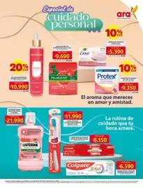 Catálogo Ara semana 38 Página 15: Protex - jabón €9.350,00, Dove - jabón leche de coco €5.390,00