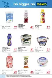 Makro gazetka Strona 8: Jogurt pitny typu islandzkiego skyr Piątnica €4,40, Jogurt 7 zbóż Men Bakoma €3,99