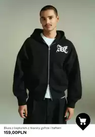 Bershka gazetka tydzień 38 Strona 10: Bluza z kapturem z tkaniny gofrze i haftem €159,00