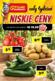 Gram Market gazetka tydzień 38 Strona 1: Ziemniaki €0,99, Cukinia €3,99