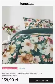 Home&You gazetka Strona 9: Komplet pościeli z mikrofibry Bono 160x200 cm z 2 poszewkami 70x80 €139,99