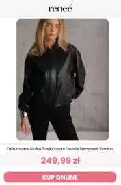 Renee magazyn tydzień 38 Strona 10: Fakturowana kurtka przejściowa o fasonie ramoneski bomber Reneé €249,99