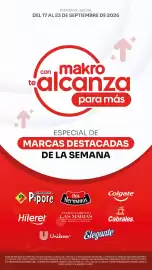 Catálogo Makro semana 38 Página 1: te OFERTAS VÁLIDAS DEL DEL 17 AL 23 DE SEPTIEMBRE DE 2026 con makro alcanza para más