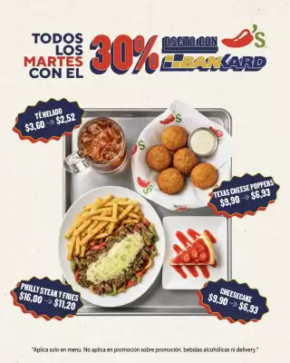 Chili's (válido hasta 1-10)