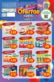 Tabloide Costa Atacadão Página 1: Filé de coxa sobrecoxa super frango kg €10,99, Óleo soja comigo pet €5,99