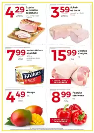 Frac gazetka tydzień 38 Strona 2: Szynka w miodzie zapiekana Chabura €4,29, Mango €4,49