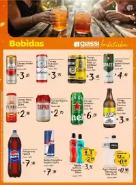 Encarte Giassi Supermercados semana 38 Página 2: Água Mineral Thermas do Valle €0,98, Bebida isotônica powerade €2,99