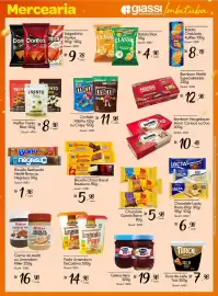Encarte Giassi Supermercados semana 38 Página 7: Chocolate lacta €6,98, Geleia hero €19,98