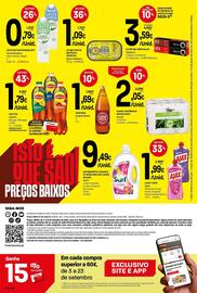 Folheto Intermarché semana 38 Página 8: Ajax - lava tudo €1,99, Lipton - ice tea €1,79