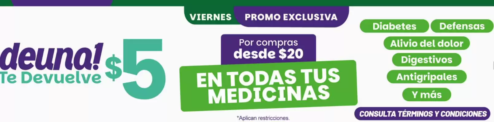 Farmacias SanaSana (válido hasta 2-11)