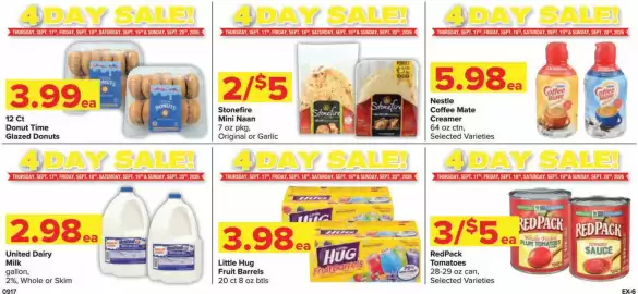 Shop 'n Save weekly ad Page 2: United Dairy Milk €2,98, Little Hug Fruit Barrels €3,98