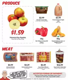 Woodman's weekly ad week 38 Page 2: Organic Butternut, Acorn, or Spaghetti Squash €0,99, Papa Charlie's Italian Beef €16,99