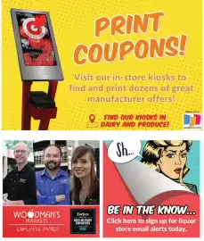 Woodman's weekly ad week 38 Page 6: TOUCH HERE Print Coupons View Weekly Ad Get New Recipes PRINT COUPONS! Visit our