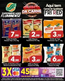 Catálogo Supermercados Fluminense Página 5: Fubá mimosa €2,99, Feijão vermelho €7,99