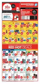 Shoppers Drug Mart flyer week 38 Page 1: Royale bathroom tissue €6,99, Tide laundry detergent €5,99