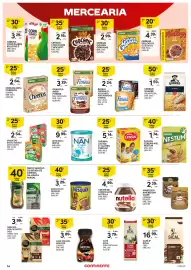Folheto Continente | Açores Página 16: Creme de chocolate nutella €4,99, Achocolat. nesquik €3,29