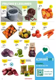 Folheto Continente | Açores Página 2: Uva red globe €3,99, Laranja €1,28