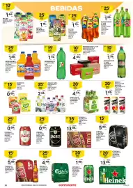 Folheto Continente | Açores Página 22: Refrigerante c/ gás lata coca cola €4,84, Cerveja c/ álcool t/p super bock mini €13,99