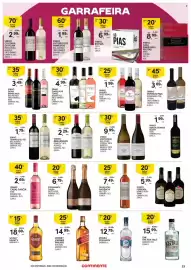 Folheto Continente Página 23: Espumante Dalva Bruto/ Rosé €6,79, MoscateL Pациência €7,49