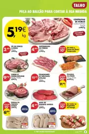 Folheto Pingo Doce semana 38 Página 5: Costeletas de porco €5,19, Pa de porco c/osso €3,49